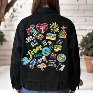 Sz XL jacket patches